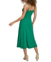 Vestido midi con ribete de cadena