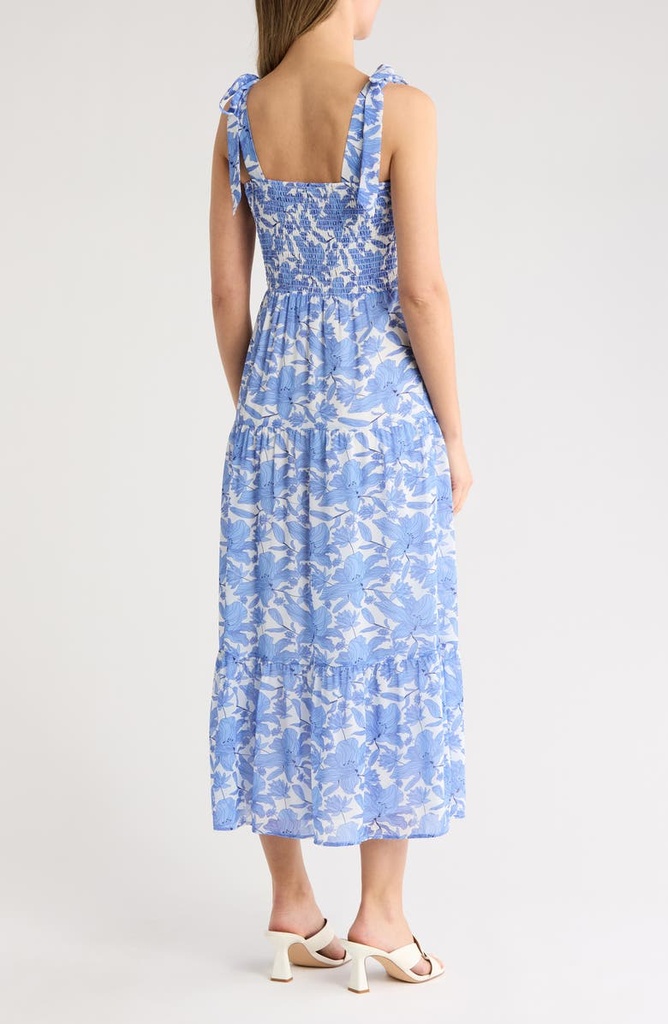 Vestido Maxi con estampado retro