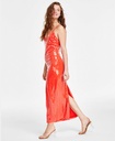 Vestido midi de escote plisado