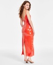Vestido midi de escote plisado