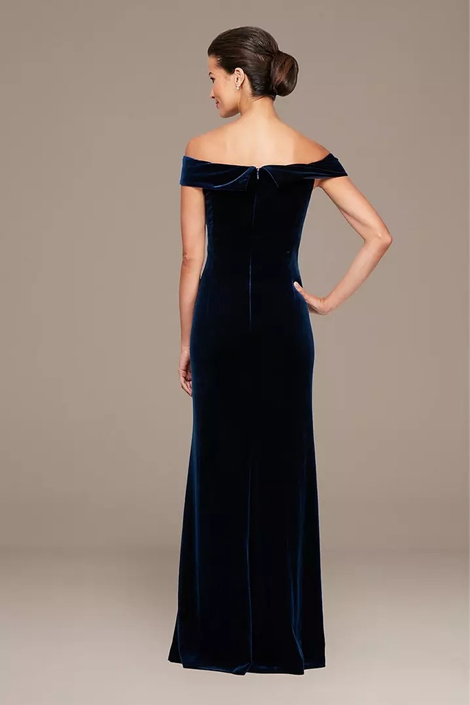 Vestido formal de terciopelo
