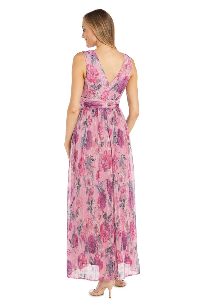 Vestido estampado con escote cruzado,