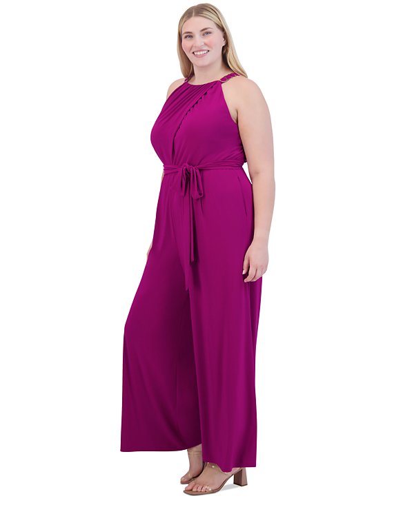 Enterizo con cuello halter y aros
