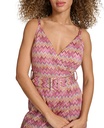Vestido tubo tejido con cinturón