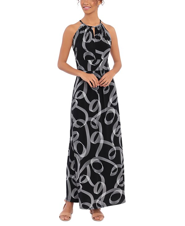 Maxi vestido de escote halter