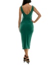Vestido midi ajustado fruncido