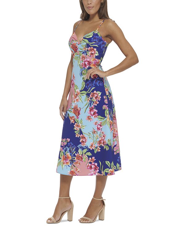 Vestido midi ajustado fruncido