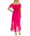 Vestido midi de hombros descubiertos