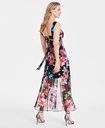 Vestido maxi floral escote corazón