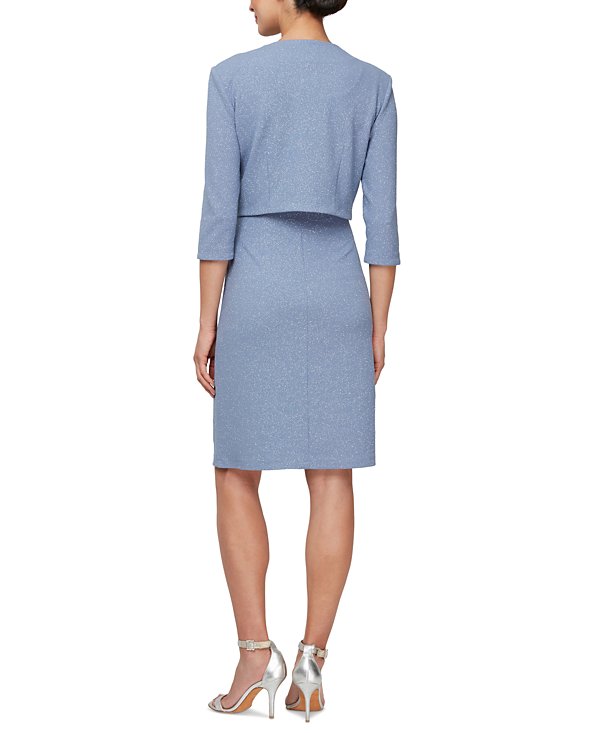 Vestido con chaqueta brillantes
