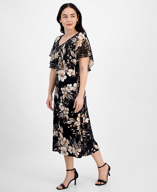 Vestido formal con detalles metálicos