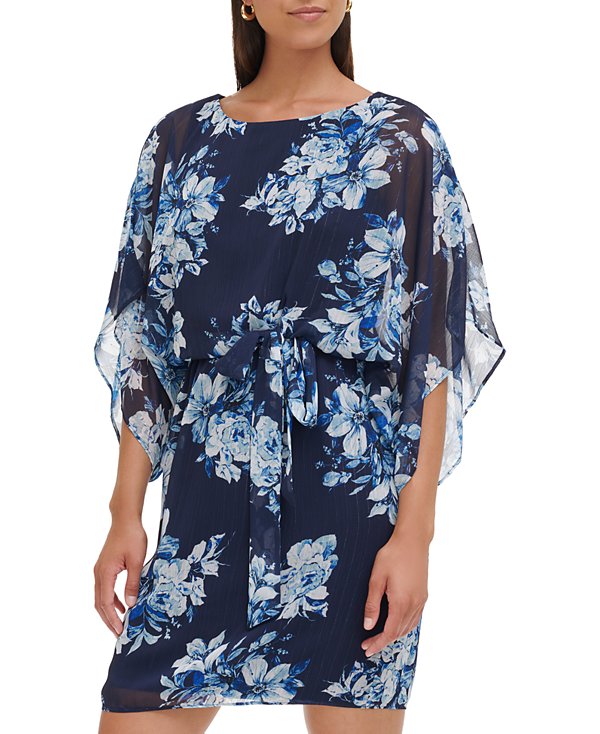 Vestido blusón con estampado floral