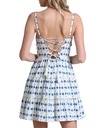 Vestido camisero de manga con ojales