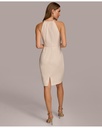 Vestido con cuello halter de cadena