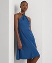 Vestido halter de jersey elástico