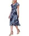 Vestido acampanado con estampado floral