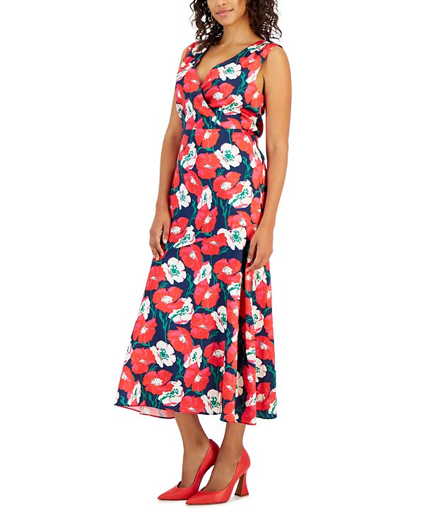 Vestido maxi de estampado floral