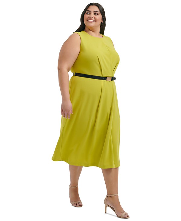 Vestido denim con cuello cuadrado
