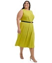 Vestido denim con cuello cuadrado