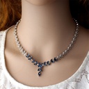 Juego de collar con aretes de diamantes