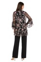 Traje floral con pantalón y saco