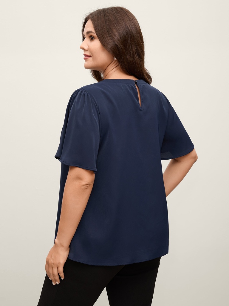 Blusa con borlas y estampado Bohemio