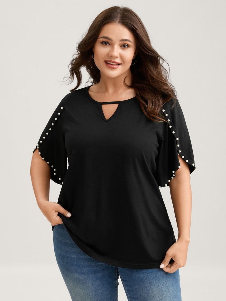 Blusa con borlas y estampado Bohemio