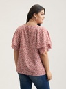 Blusa con volantes escalonados