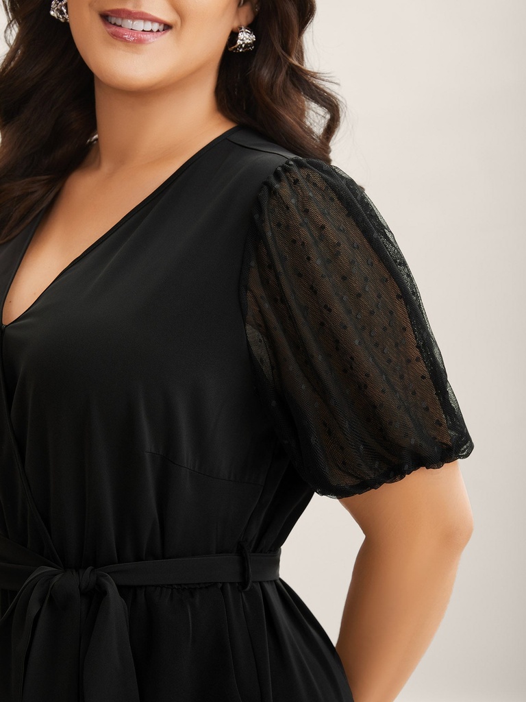 Enterizo de pierna ancha con cinturón