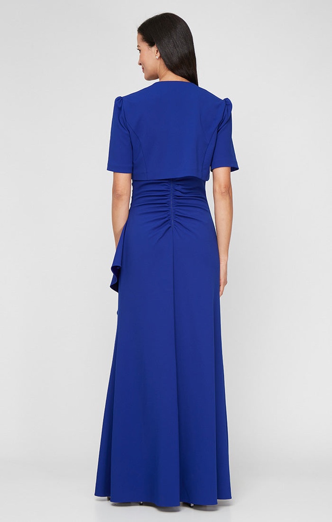 Vestido mikado con hombros descubiertos