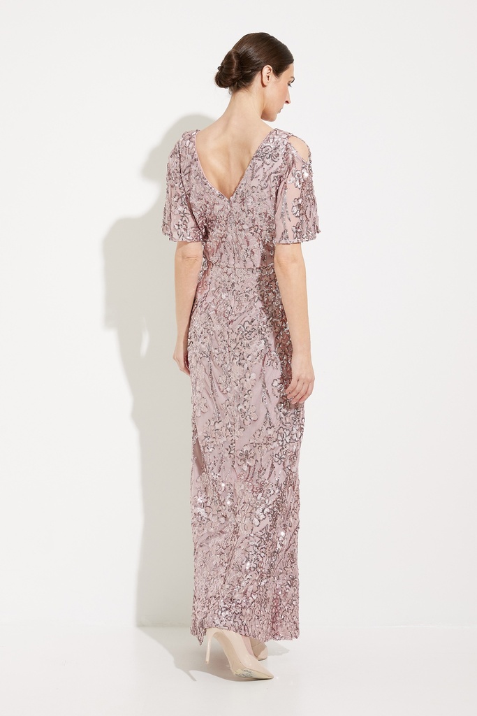 Vestido mikado con hombros descubiertos