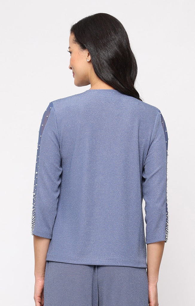 Blusa floral escalonada