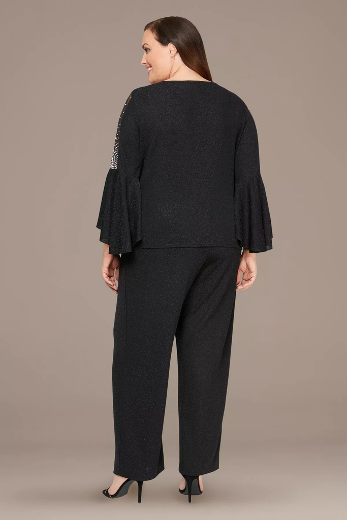 Blusa de fiesta con mangas adornadas