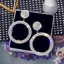 Aretes con diamantes de gota de agua (copia)