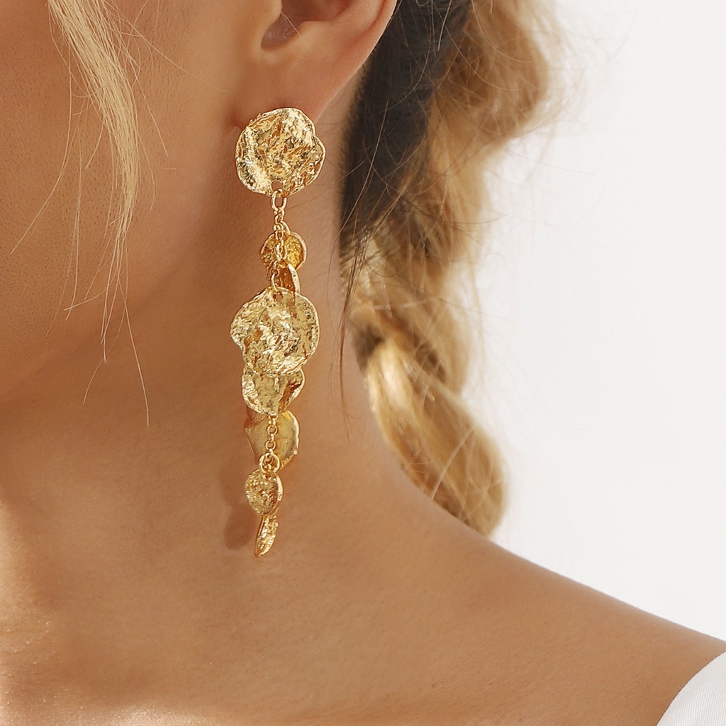 Aretes largos de estilo Vintage