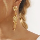 Aretes largos de estilo Vintage