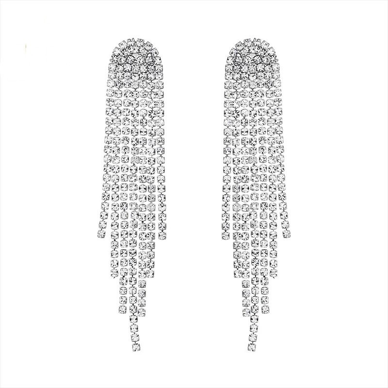 Pendientes ovalados en cascada