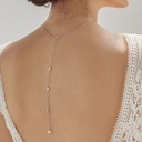 Juego de collar con aretes minimalista