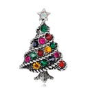 Broche de árbol de Navidad con diamantes
