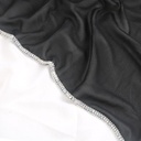 Chal estilo Hijab con ribete brillante