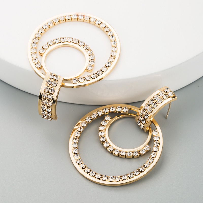 Aretes con diamantes de gota de agua (copia)
