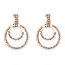 Aretes colgantes de círculos brillantes
