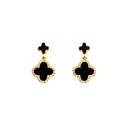 Aretes de clip de trébol
