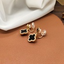 Aretes de clip de trébol
