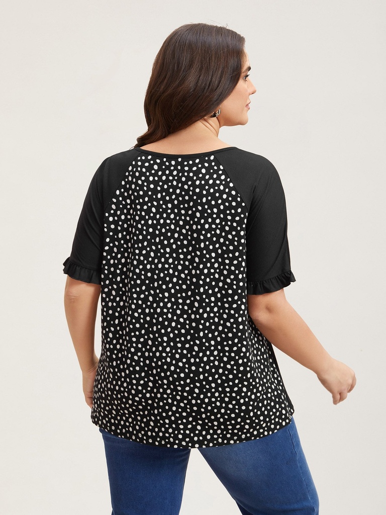 Blusa con estampado Polka