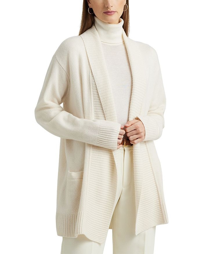 Cardigan de algodón canalé