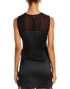 Blusa crop con escote ilusión