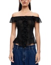 Blusa con hombros descubiertos