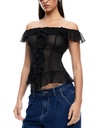 Blusa con hombros descubiertos