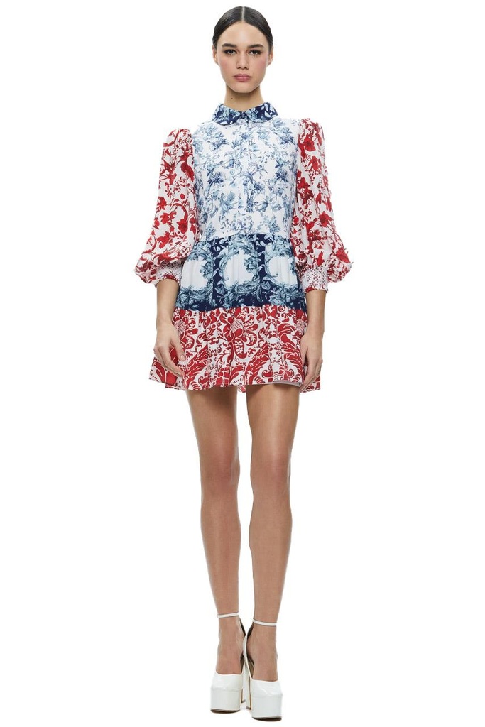 Vestido floral con volantes